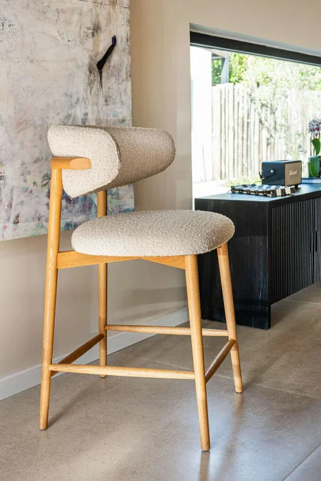 SILLA DE BAR ALLEGRA - FRESNO NATURAL en Blanco - Sillas, Uruguay | La Iberica, vista 12