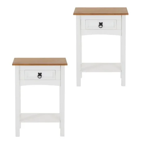 Promo 2 Mesa de Luz 1 Cajón Línea Naturale - BLANCO en Blanco - Mesas de luz, Uruguay | La Cueva Muebles, vista 10