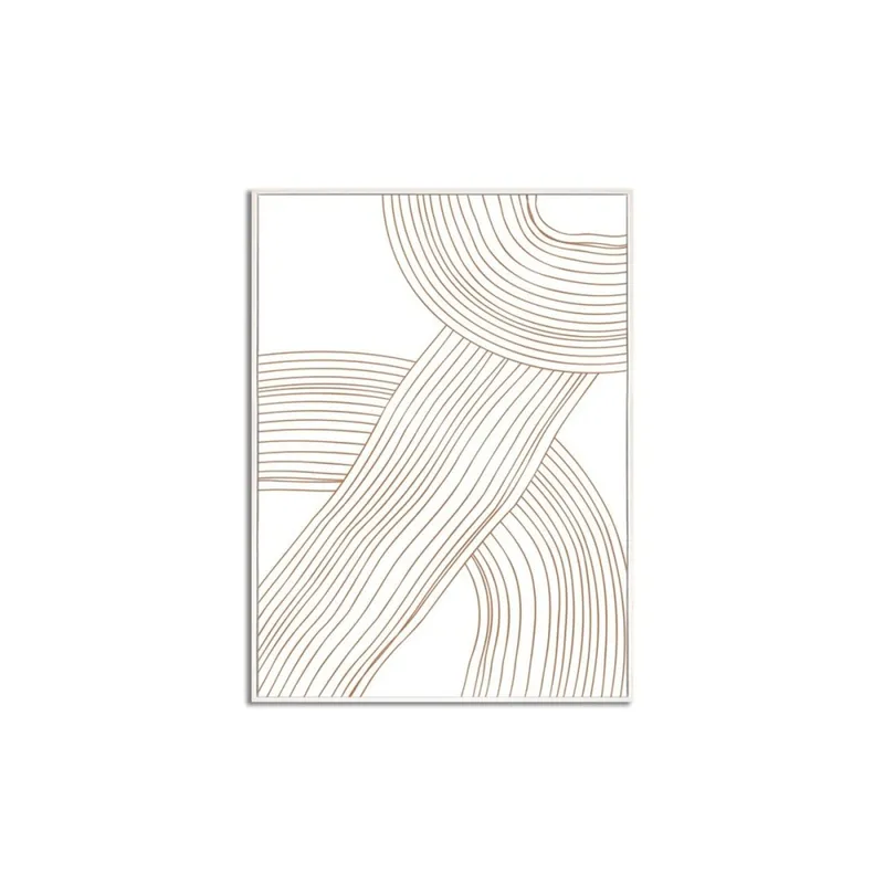 CUADRO CANVAS 30x40cm MARCO FIGURAS BEIGE 2 en Beige - Decoración de pared, Uruguay | Koz