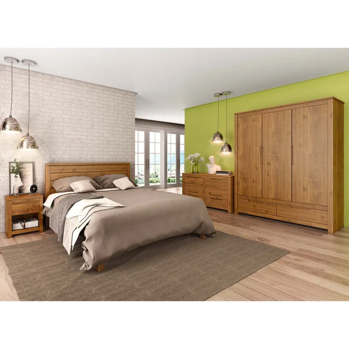 Placard Ropero 3 Puertas Madera Natural-beige Fresno en Madera natural - Roperos y placares, Uruguay | Divino, vista 5