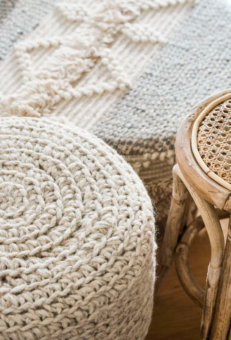 BANQUITO WOOL en Blanco - Butacas, banquetas y puffs, Uruguay | La Iberica, vista 5