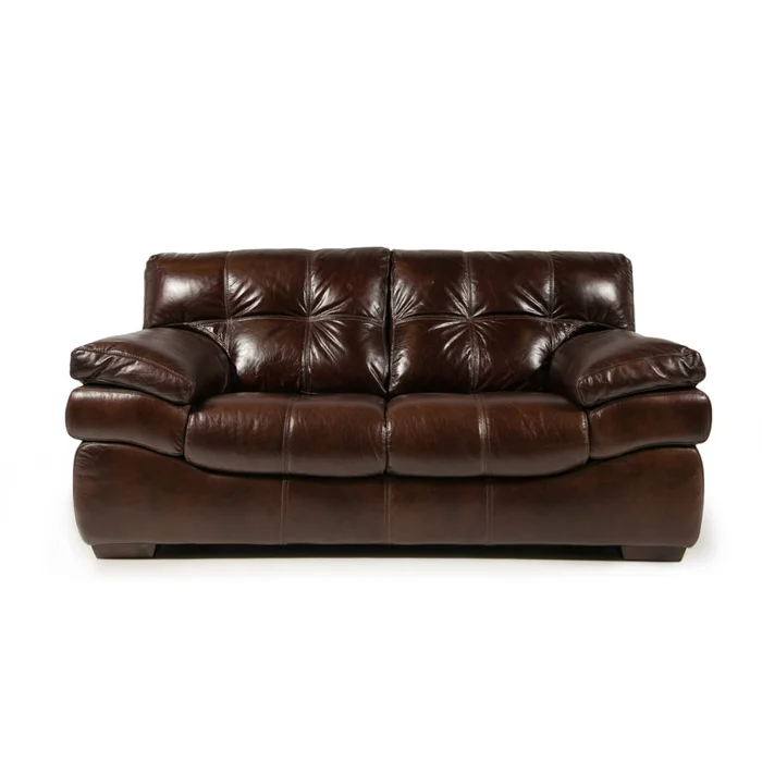 Sofá Trento - Cuero Natural - 2 cuerpos - A fabricar en Marrón - Sillones y sofás, Uruguay | NYR, vista 2