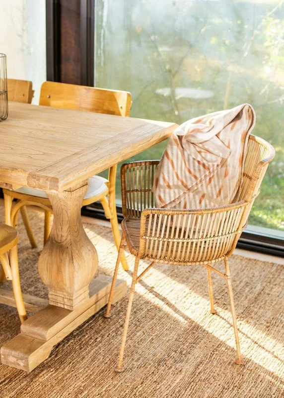 MESA COMEDOR DE OLMO ISABEL - 1.60 X 0.90 MTS en Madera natural - Mesas de comedor, Uruguay | La Iberica, vista 21