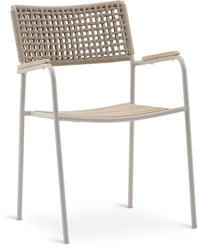 Silla apilable AJSTRUP beige en Beige - Muebles para el exterior, Uruguay | JYSK, vista 4