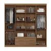 Ropero Placares Napoles 8 Puertas 9 Estantes Con Espejo Jatoba - Roperos y placares, Uruguay | Muebles Express, vista 2 de 4