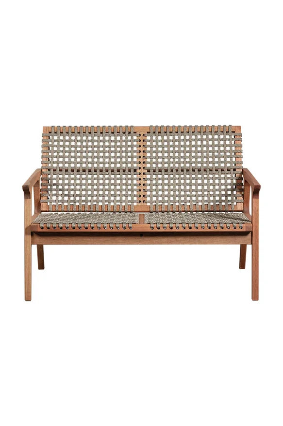 SOFA TRACO 2 LUGARES CUERDA RAMI 119x72x83CM JATOBA - Muebles para el exterior, Uruguay | Vinibel, vista 2