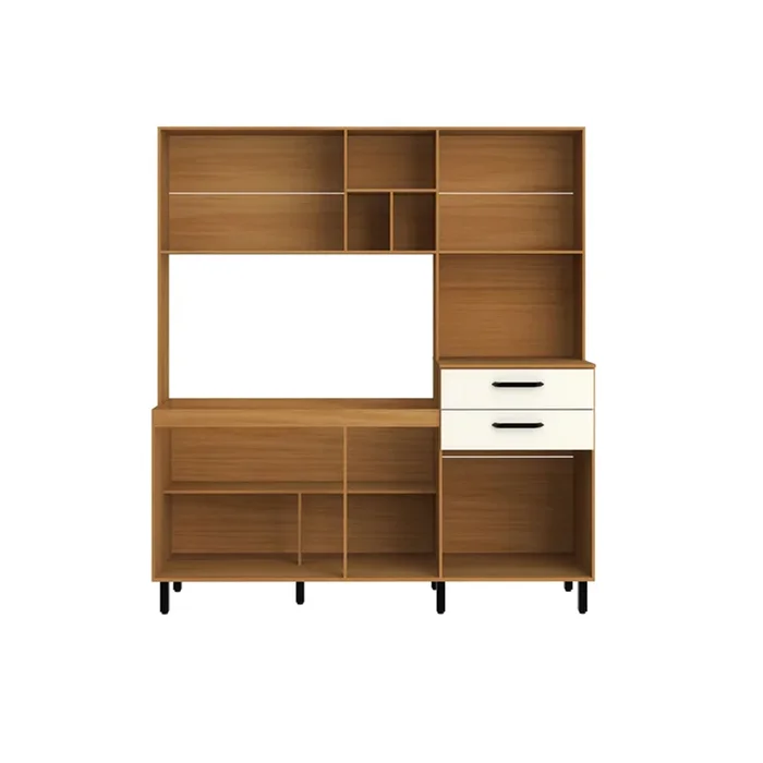 Kit De Cocina Taina 8 Puertas 2 Cajones Con Patas Mdp Crema en Multicolor - Muebles, Uruguay | Soy Hogar, vista 3