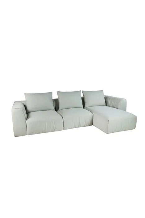 SOFA CORSO CHAISE LONGUE DERECHO 296X105X80CM TELA GRIS CLARO - Sillones y sofás, Uruguay | Vinibel, vista 2
