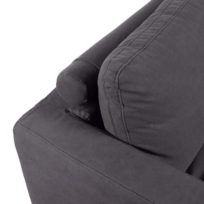 Sofá 3 Cuerpos Tela Gris Nunu Gris Osc en Gris - Sillones y sofás, Uruguay | Divino, vista 8