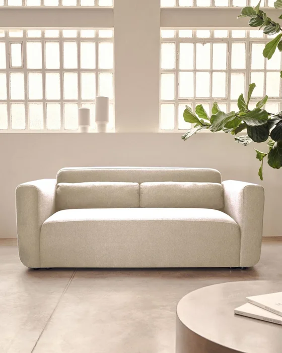 Sofá modular Neom - 2 plazas beige 188 cm en Beige - Sillones y sofás, Uruguay | Kavehome, vista 2