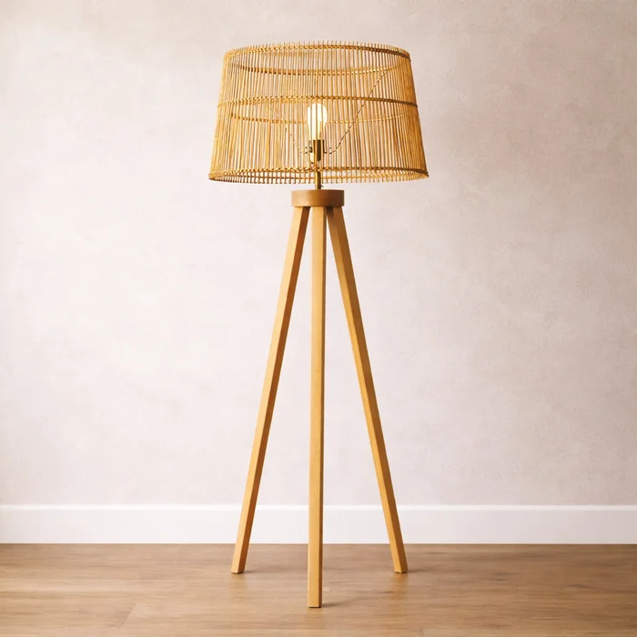 Luminaria de pie RATTAN en COMPRAR AHORA - Muebles, Uruguay | Casa Ernesta