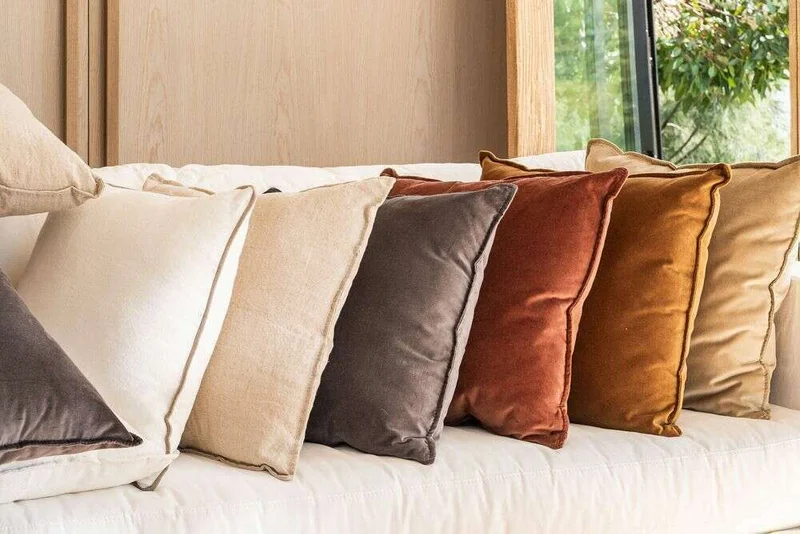 ALMOHADON TERCIOPELO ORO - 55 X 55 CMS en Dorado - Textiles, Uruguay | La Iberica, vista 8