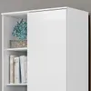 Multiuso Organizador Zapatera Lince 2 Puertas 7 Estantes con Nichos - Blanco en Blanco - Roperos y placares, Uruguay | Mulata, vista 8 de 9