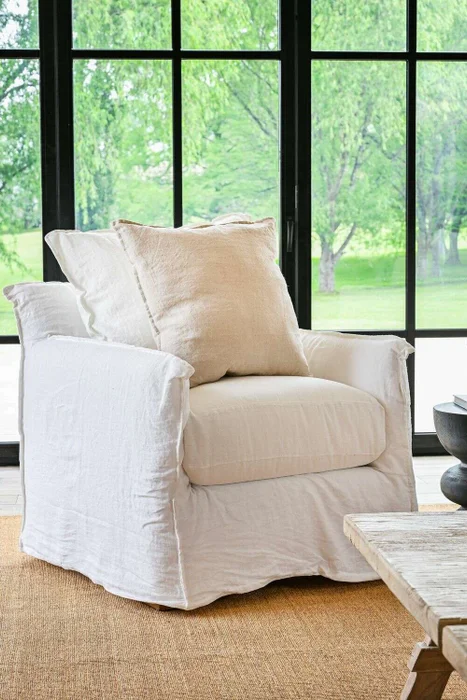 SILLON ALMA LINO BLANCO - 1 CUERPO en Blanco - Sillones y sofás, Uruguay | La Iberica, vista 6