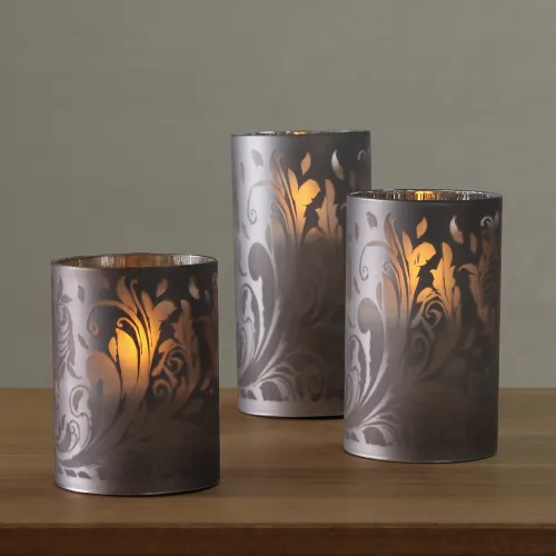 Vela Led Plata De Vidrio - Velas y Portavelas, Uruguay | Tiendas Montevideo