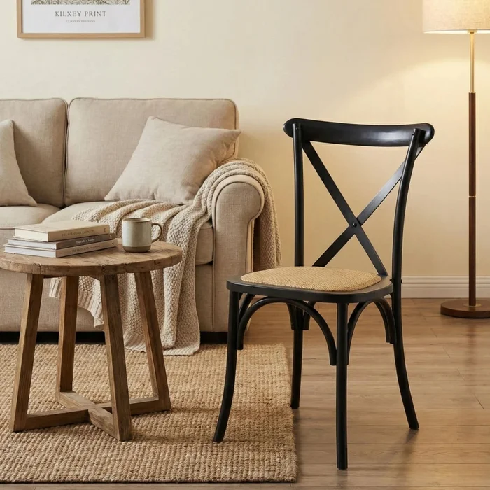 Silla de Comedor Clásica - Vienesa - Negro en Negro - Sillas, Uruguay | Ecowood, vista 3