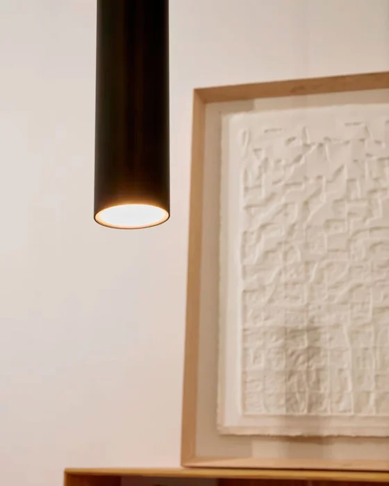 Lámpara de techo Andia de aluminio con acabado - pintado en negro en Negro - Lámparas colgantes, Uruguay | Kavehome, vista 3
