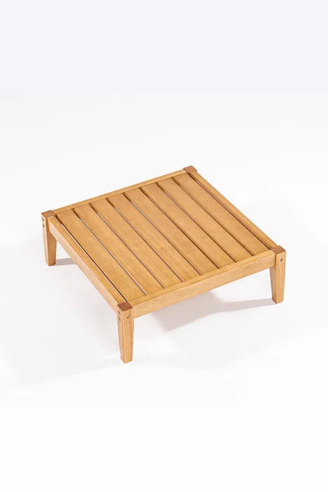 MESA DE CENTRO CANNES 70x70x25CM JATOBA en Madera natural - Muebles para el exterior, Uruguay | Vinibel
