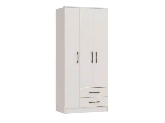 CASTRO - ROPERO MOSCU 3 PUERTAS BLANCO 4300AB - Roperos y placares, Uruguay | Alfa Ventas, vista 2