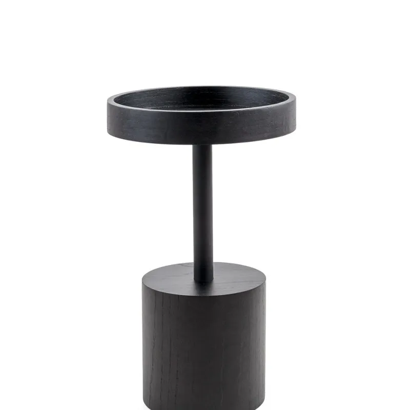 MESA LATERAL STAR P CINAMOMO NEGRA 30X30X48H CM, Uruguay | Vinibel