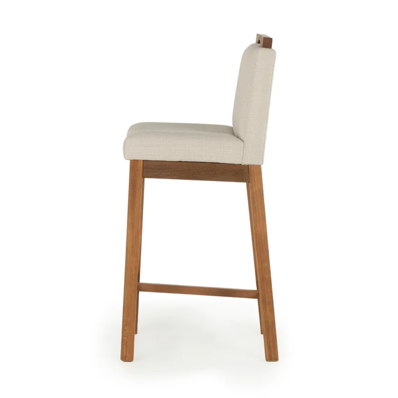 Taburete Dani - Tela Rústica - 201-G2 (Beige) en Beige - Butacas, banquetas y puffs, Uruguay | Nyr, vista 4