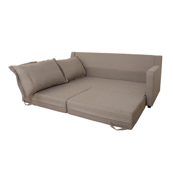 Sofá Cama Tela Natural-beige Natura Crema en Beige - Sillones y sofás, Uruguay | Divino, vista 6