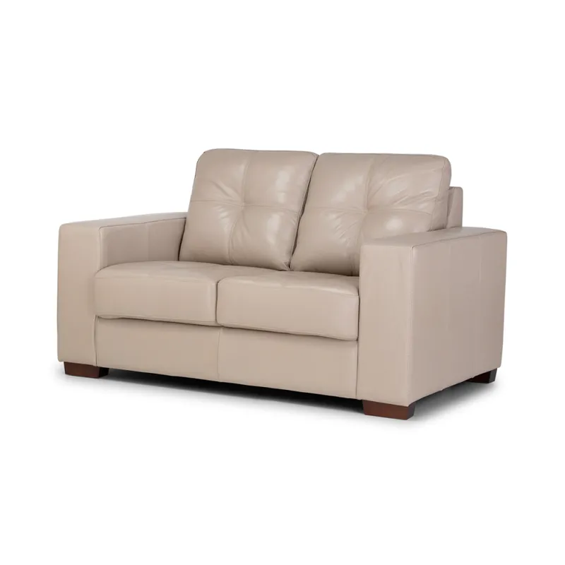 Sofá Fargo - Cuero Básico - 2 cuerpos - 519 (Beige) en Beige - Sillones y sofás, Uruguay | NYR