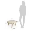 Mesa de centro Tenda madera maciza de mindi Ø 81 cm en Madera natural - Mesas de living, Uruguay | Kavehome, vista 6 de 6