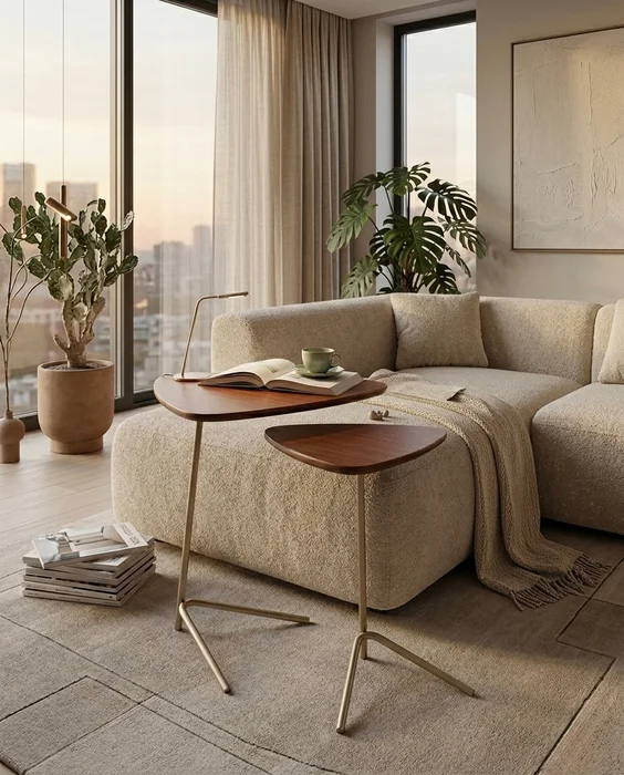 MESA LATERAL CANNES ALTURA 65 cm en Madera natural - Muebles, Uruguay | Indrana, vista 2