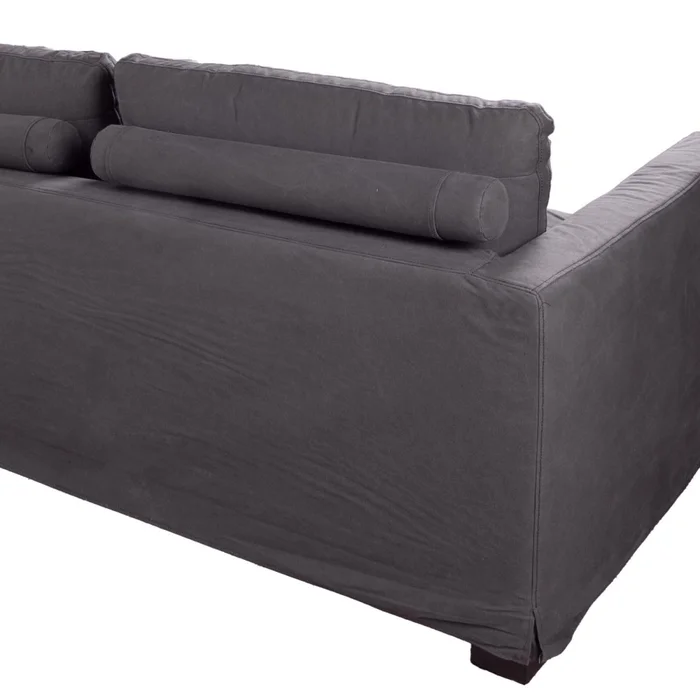 Sofá 3 Cuerpos Tela Gris Nunu Gris Osc en Gris - Sillones y sofás, Uruguay | Divino, vista 6