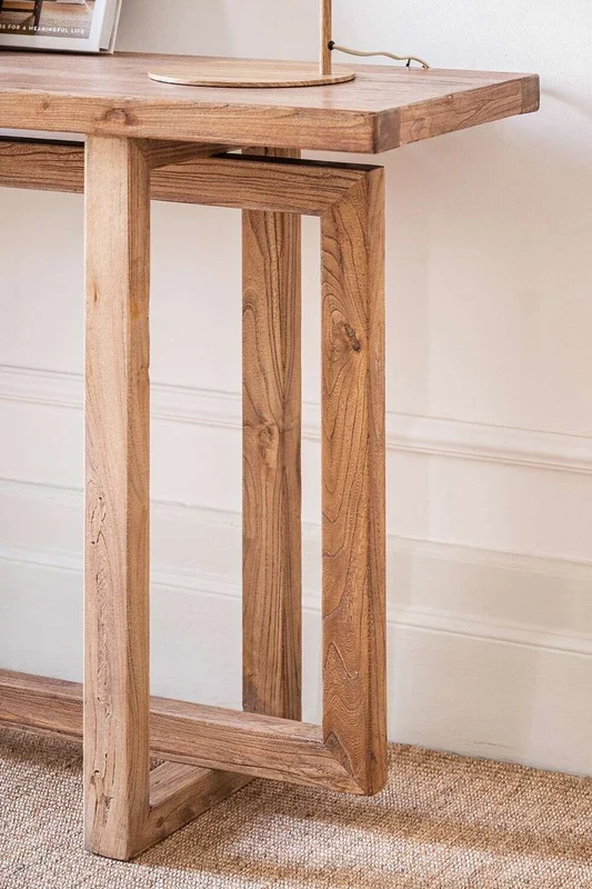 MESA DE ARRIMO / CONSOLA GEO - OLMO - 1.40 MTS en Madera natural - Bibliotecas, Uruguay | La Iberica, vista 7