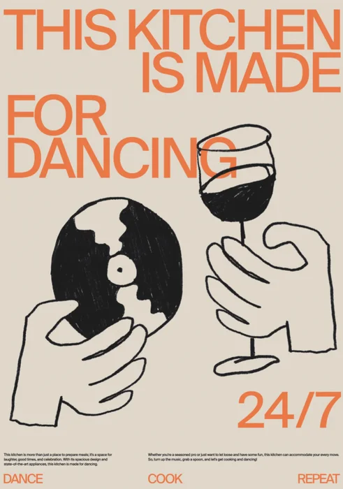 Dance kitchen 24/7 - Láminas, Uruguay | Mara Estudio