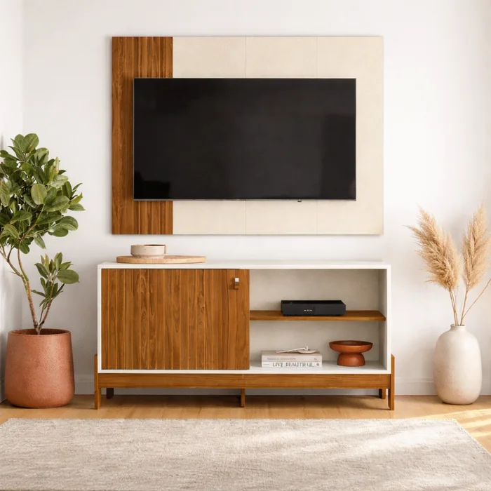 Rack TV Wood 1.2mt en Rack Montana gris claro, Rack Montana gris oscuro - Muebles para TV, Uruguay | Casa Brava, vista 2