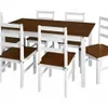 JUEGO COMEDOR OLIVIA 6SILL- CERA/BLANCO - Mesas de comedor, Uruguay | Que Sal Muebleria, vista 1 de 5