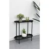 CONSOLA 2 NIVELES 54X25X56CM METAL NEGRO en Negro - Mesas de comedor, Uruguay | Decohogar, vista 1 de 3