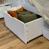 Cama Madera Maciza Con Cajones - Queen - Blanco - Dormitorio, Uruguay | Ecowood, vista 6 de 14
