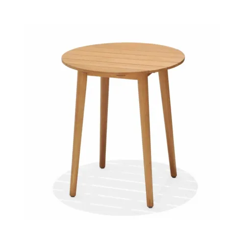 Mesa Redonda Exterior - Santorini - 66cm en Madera natural - Mesas de comedor, Uruguay | Ecowood