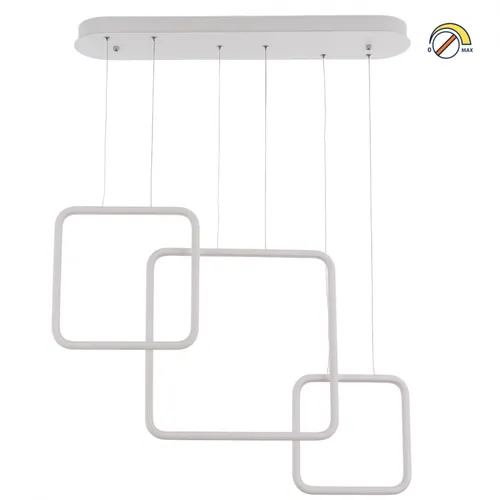 Colgante led lineal tres marcos verticales 58W Dimerizable en Blanco - Lámparas colgantes, Uruguay | Iluminica