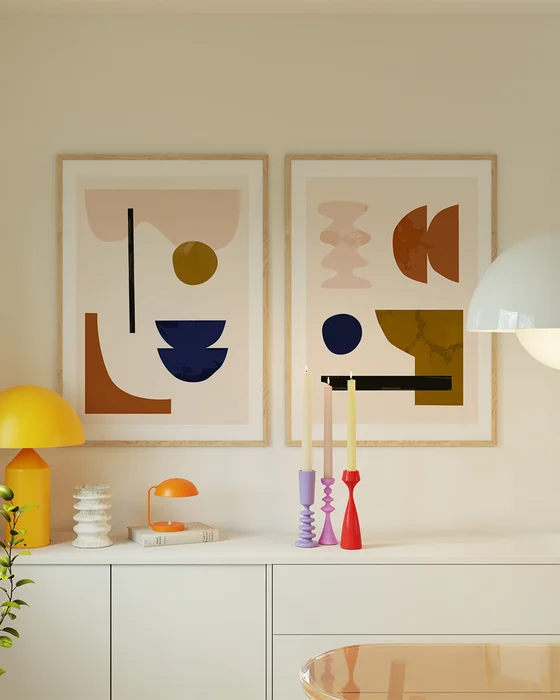 Abstractos Neutros - Tonos Tierra N.01 en Multicolor - Láminas, Uruguay | La Cuadrería, vista 2