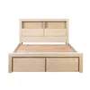 Cama Queen Madera-acacia Natural-beige Newport en Blanco - Dormitorio, Uruguay | Divino, vista 3 de 7