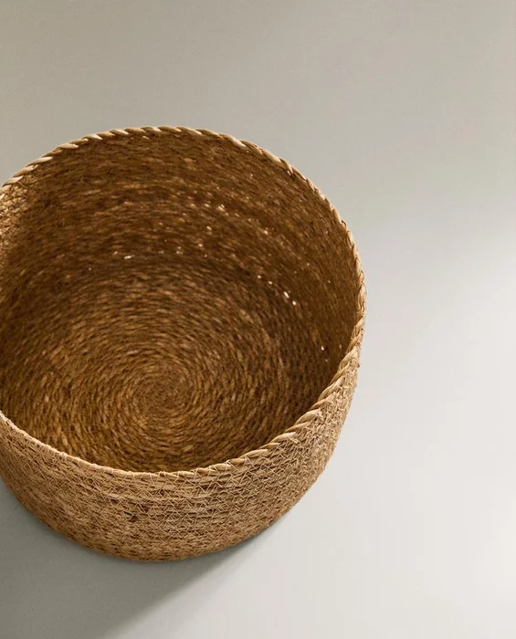 CESTA SEAGRASS TAPA en Marrón - Canastos, Uruguay | Zara Home, vista 4