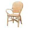 SILLA BISTRO RATTAN NATURAL C/BRAZOS 46X51X89H - Sillas, Uruguay | Vinibel, vista 1 de 5