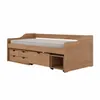 Cama Madera Maciza Con Cajones - 1 plaza - Linea Floro / Funcional - Amendoa en Madera natural - Dormitorio, Uruguay | Rústico Hogar, vista 1 de 5