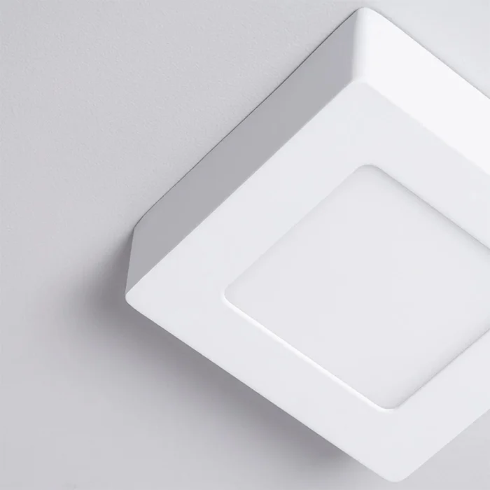 Panel LED Cuadrado de Adosar 6W Luz Cálida en Blanco - Lámparas colgantes, Uruguay | Serlux, vista 7