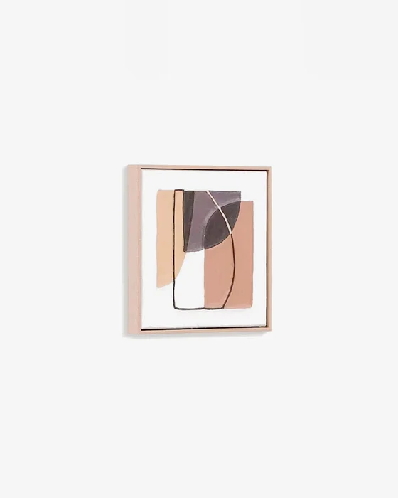 Cuadro Zay con formas geométricas marrón 40 x 40 cm en Marrón - Decoración de pared, Uruguay | Kavehome