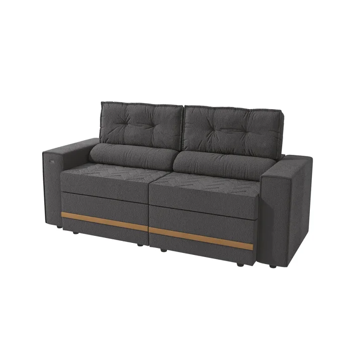 Sillón Sofá 2 cuerpos Retráctil 206 cm – Havana en Elige una opciónBeigeGris - Sillones y sofás, Uruguay | Delta Center, vista 3