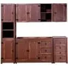 Aereo 2 Puertas 2 Estantes Linea Mexicana Mueble Cocina E978 en Madera natural - Butacas, banquetas y puffs, Uruguay | Soy Hogar, vista 2 de 6