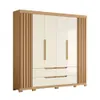 Ropero 6 puertas 4 cajones - Doble Casal - Beige - Línea FIT en Beige - Roperos y placares, Uruguay | Ecowood, vista 2 de 5
