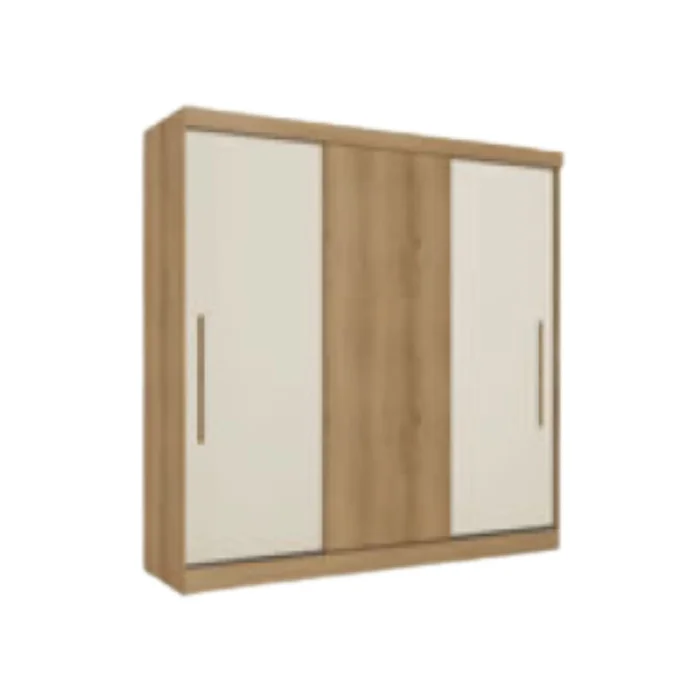 Roepro 3 puertas Linea Vision - Nogal claro en Multicolor - Roperos y placares, Uruguay | Nario Hogar, vista 2