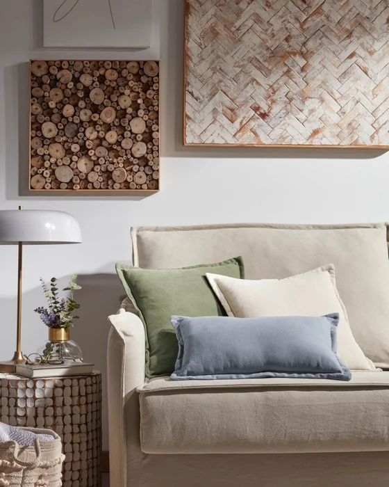 Almohadón Lisette 45 x 45 cm - blanco en Blanco - Textiles, Uruguay | Kavehome, vista 2